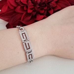 Stainless Steel G Crystal Bracelet